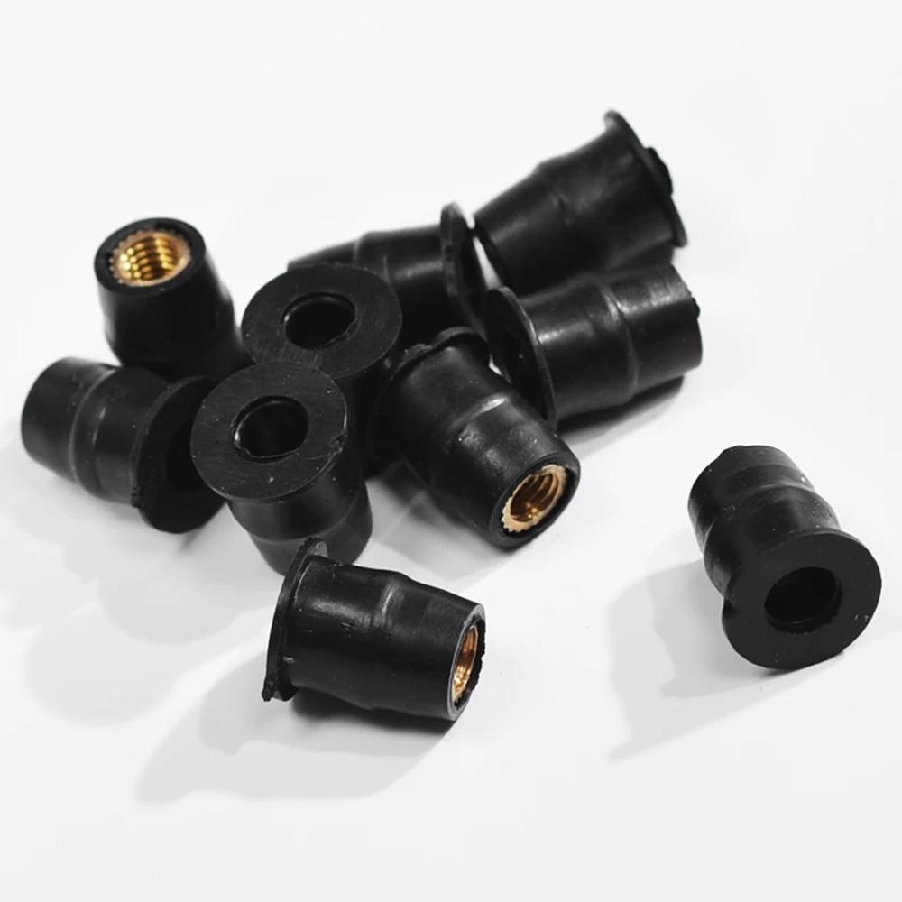 Fastener Blind Fastener M4/M5/M6 Windshield Screws Rubber Well Nuts Motorcycle Windscreen Fastener