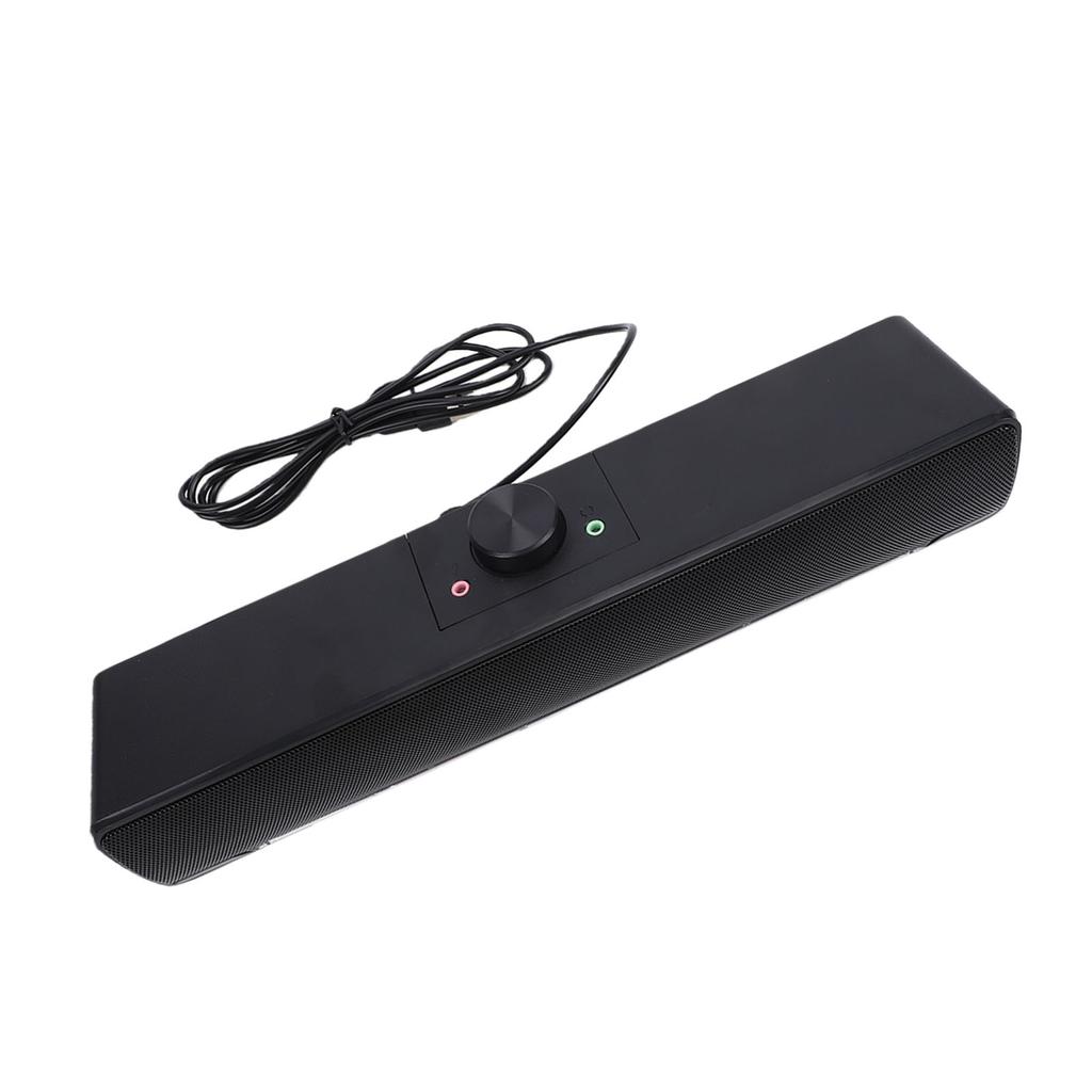 Компьютерная колонка Bluetooth 5.0 с питанием от USB, Hi-Fi стерео, настольная колонка с динамической RGB-подсветкой, поворотная ручка громкости