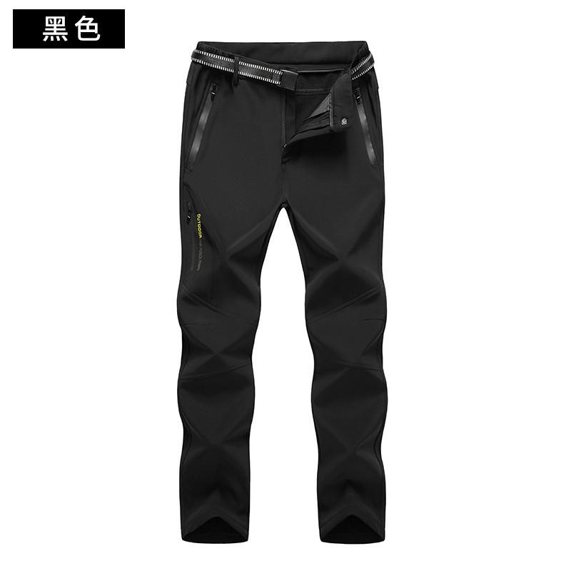 Men Women Softshell Hiking Pants Windproof Waterproof Warm Outdoor Trousers Winter Trekking Camping