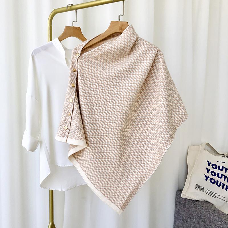 Распродажа Хиджаб Зимняя шаль на пуговицах Утолщенный теплый искусственный кашемировый шарф для женщин Бандана Пашмины Шарфы Пончо Платок Femme