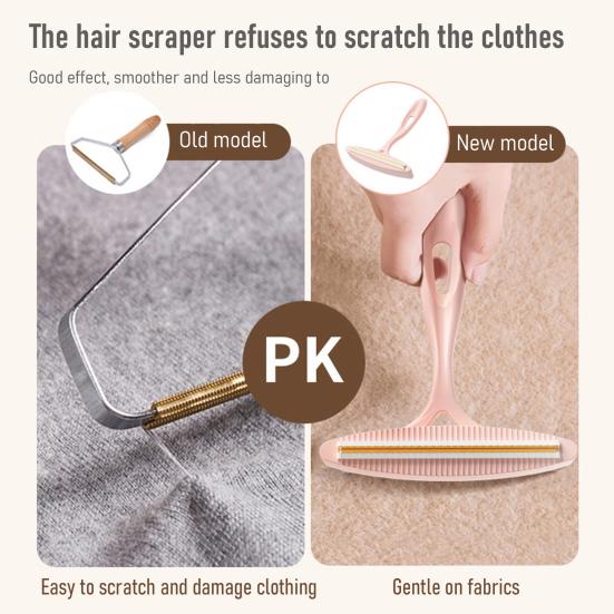 Двусторонняя щетка для удаления катышков с одежды и шерсти домашних животных с медной головкой, для ткани, для удаления волос и пыли с одежды, мебели, автомобильных сидений