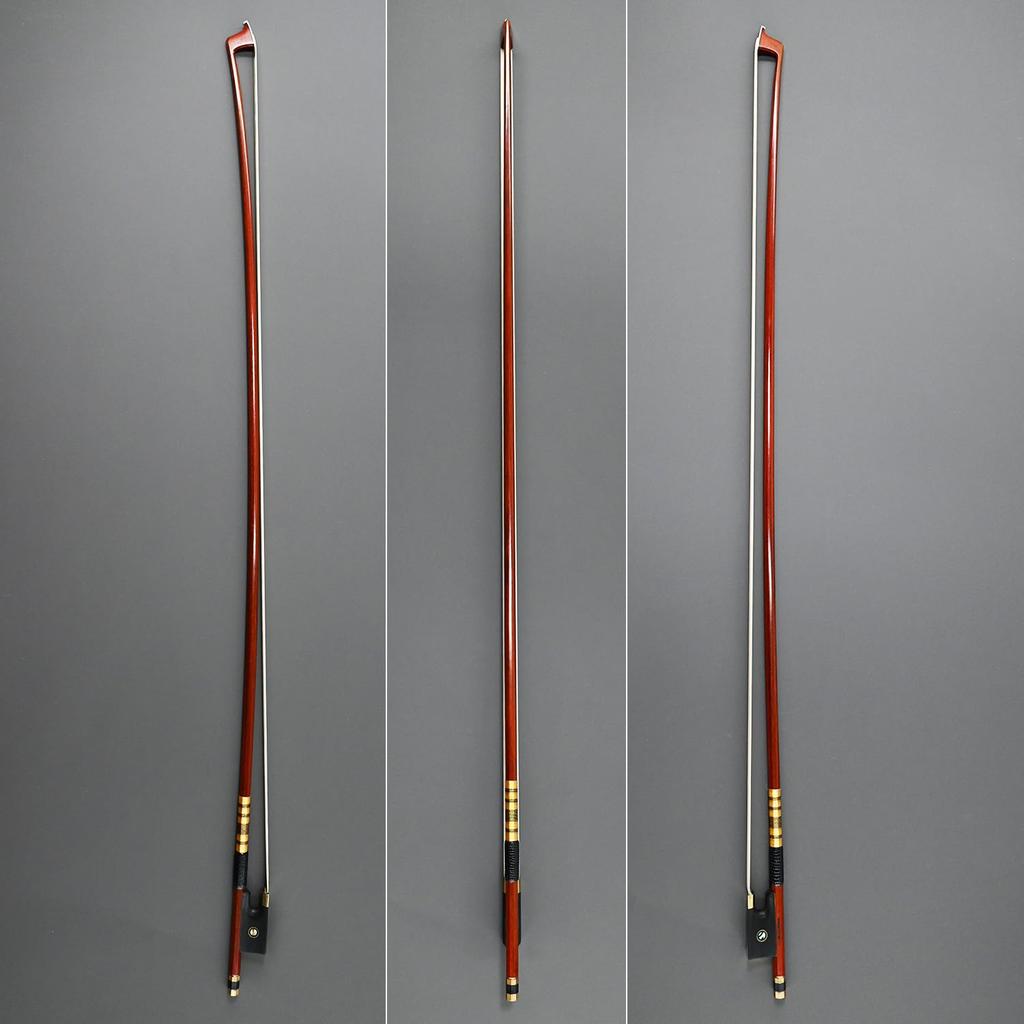 Смычок для скрипки из Пернамбуку, размер латунного фитинга, модель Sweet sound Смычок для скрипки из Пернамбуку [Популярная модель] 4/4