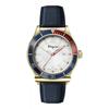 Salvatore Ferragamo 1898 Sport Strap Watch Blue Ip Yellow Gold Blue Sfyk00220