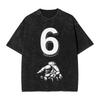 Vintage Washed Tshirt Funny 67 Meme Gen Alpha Slang Skeletal Hands Cotton Tshirts  Hip Hop Tee Shirt For Man Beach Casual Tops