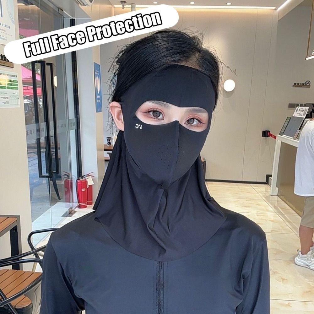 Full Face Sun Protection Mask UPF50+ Sunshade Face Mask Fashion Anti-UV Neck Scarf Summer