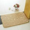 Mat Bath Nonslip Memory Foam 3d Cobble Stone Shape Microfibre Pebble Rug Toilet
