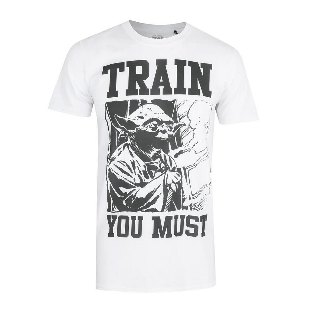 Star Wars Mens Train You Must Yoda T-Shirt