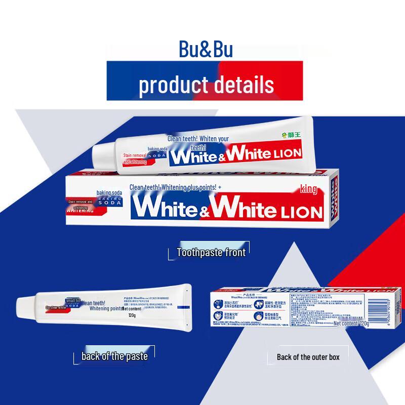 Lion White&White Grapefruit Baking Soda Toothpaste 4-Pack