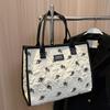 Женская сумка, новая модная сумка подмышки с принтом, повседневная сумка-тоут большой емкости для прогулок