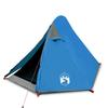 Dome Camping Tent for 2 Persons Blue Waterproof