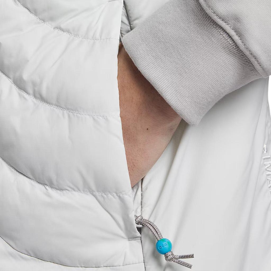 Nike Жилеты ACG мужские Dust Photon/Mountain, белый, со стоячим воротником, средней толщины, другие характеристики, HV0606-025