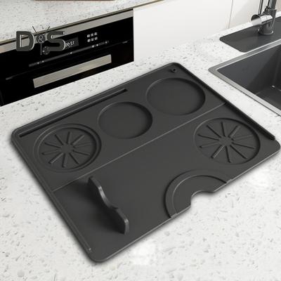 Коврик для трамбовки эспрессо, нескользящий силиконовый коврик для трамбовки кофе, коврик для станции трамбовки эспрессо, инструмент бариста для кухонного бара на столешнице