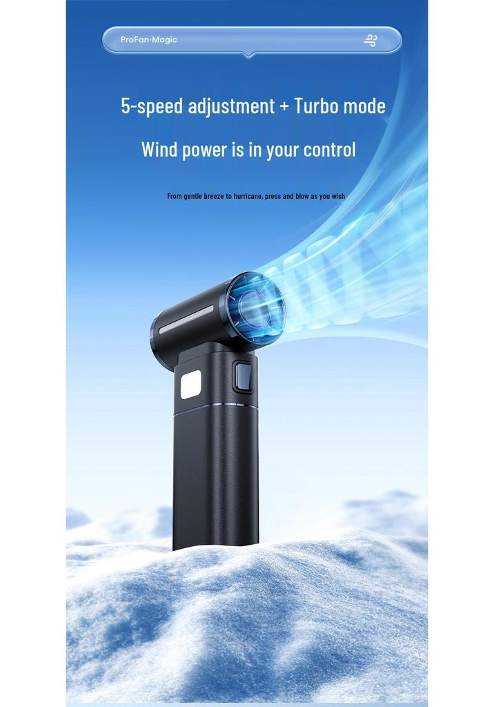 M10 Turbo Hurricane Dual-Use Portable Fan with Digital Display