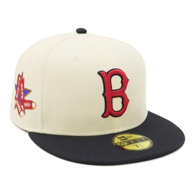 Кепка New Era 59FIFTY MLB Boston Red Sox BOS с боковым патчем, эксклюзив ONSPOTZ и боковым прямым плоским глубоким BB UV функциональным дизайном (70823758, NER35C6581)