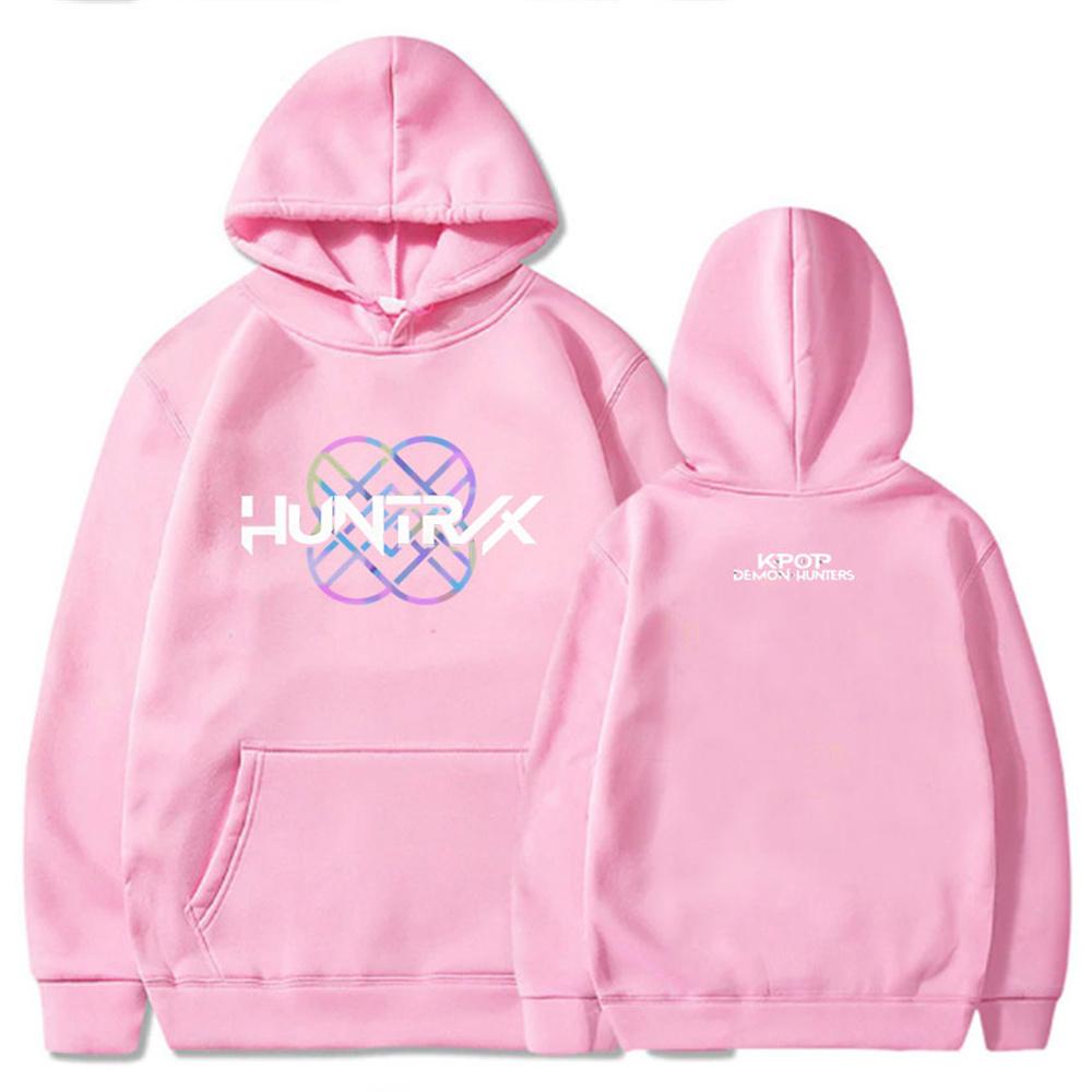 K-pop Охотники на демонов Huntrix Худи Мужчины Женщины Свободный Флис Графика из фильма Толстовка с капюшоном Пуловеры Худи Мужская одежда