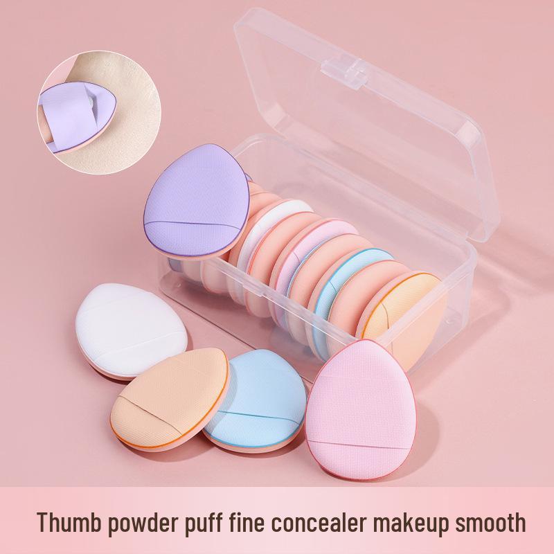 Pinky Air Cushion Dual-Use Mini Finger Powder Puff for Liquid Foundation