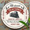 ПК Реплика Билета на Поезд Arctic Express Декор Комнаты Подходит для Дома Офиса Стена Водонепроницаемый Ржавчиноустойчивый Билет на Поезд Подарок