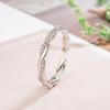 925 Sterling Silver Plated Sun Moon Sunflower Heart Rings for Women Original Flower Wedding Crystal Luxury Jewelry R5375