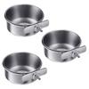 Stainless Steel Pet Bowl Parrots Birds Dogs Cats Rabbits Birds Small Animals