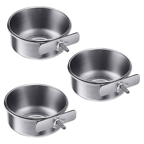 Stainless Steel Pet Bowl Parrots Birds Dogs Cats Rabbits Birds Small Animals