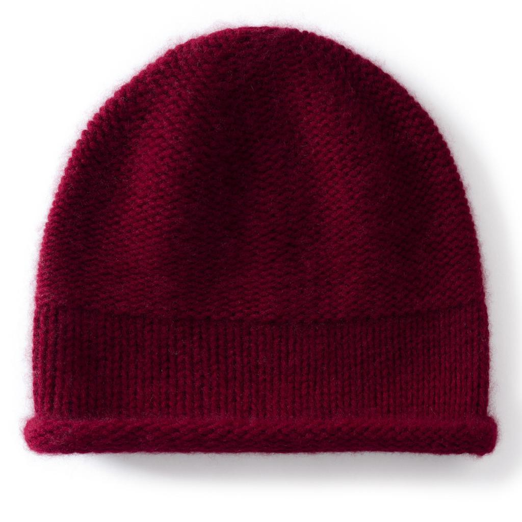 Cashmere men's and women's curling edge thickened lazy style retro fashion versatile autumn and winter new casual knitted hat
