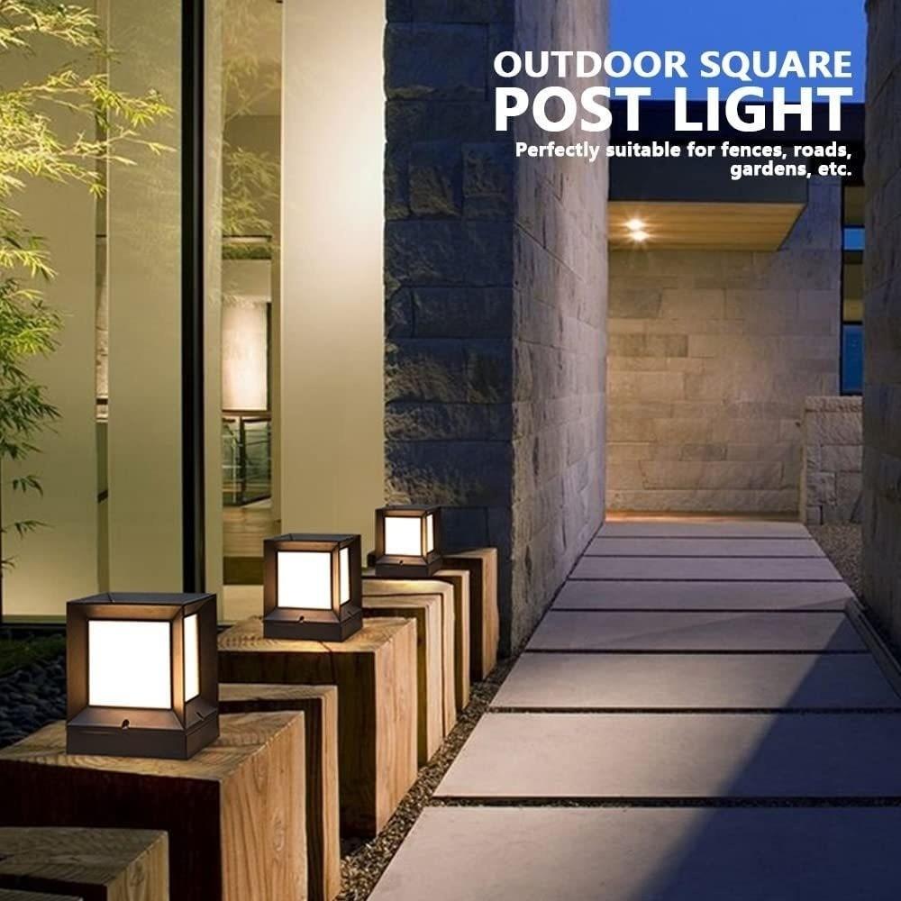 220V Column Lights Column Pier Pillar Cap Lights Modern Pillar Lamp Garden