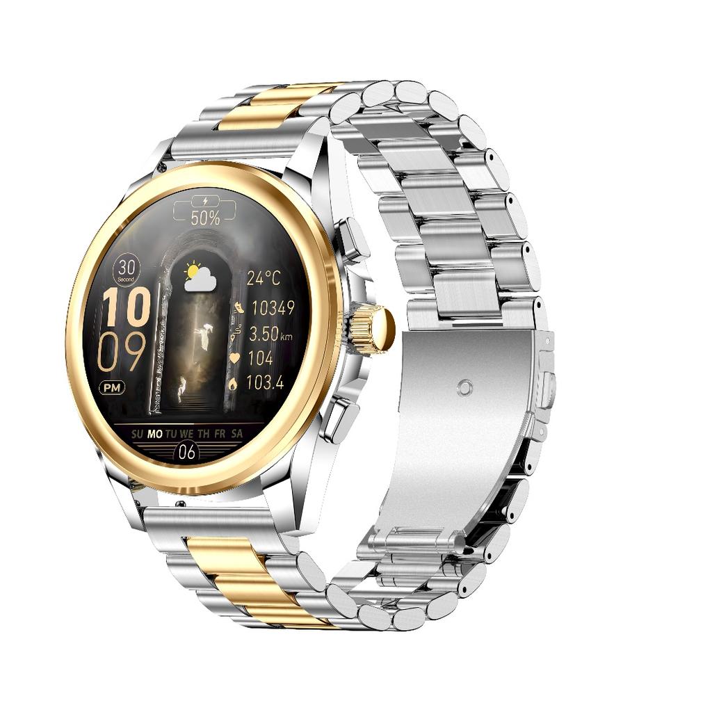 Rainbuvvy KC83 Bluetooth Call Smartwatch 1.43-дюймовый круглый экран JL7013A6 Android 1ATM водонепроницаемые часы 450 мАч поддержка нескольких языков пульсометр