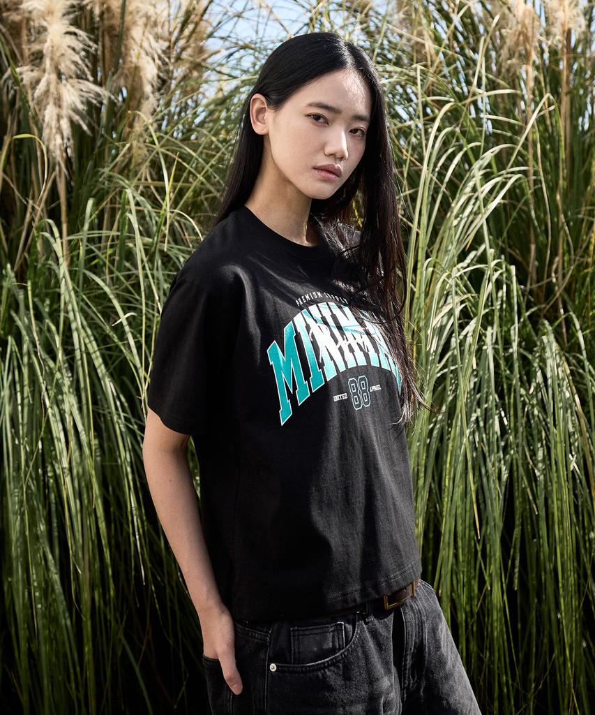 MINIMALPROJECT 88 Arch Logo Oversized Short Sleeve T-Shirt Mst150C / 4 Colors