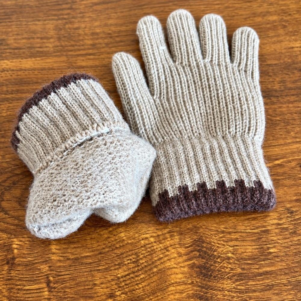 1 pair Windproof Crochet Gloves Soft Kids Winter Gloves Korean Style Children Gloves Boys Girls