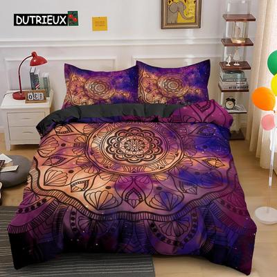 Комплект постельного белья Psychedelic Boho Luxury из 3 предметов с наволочкой King Duvet Cover Queen 2/3 шт. Полиэстеровое одеяло Cover Home Textile