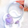 For iPhone Transparent Cable Protector Case Plug USB Protector Data Line Cover Charger Head Cover