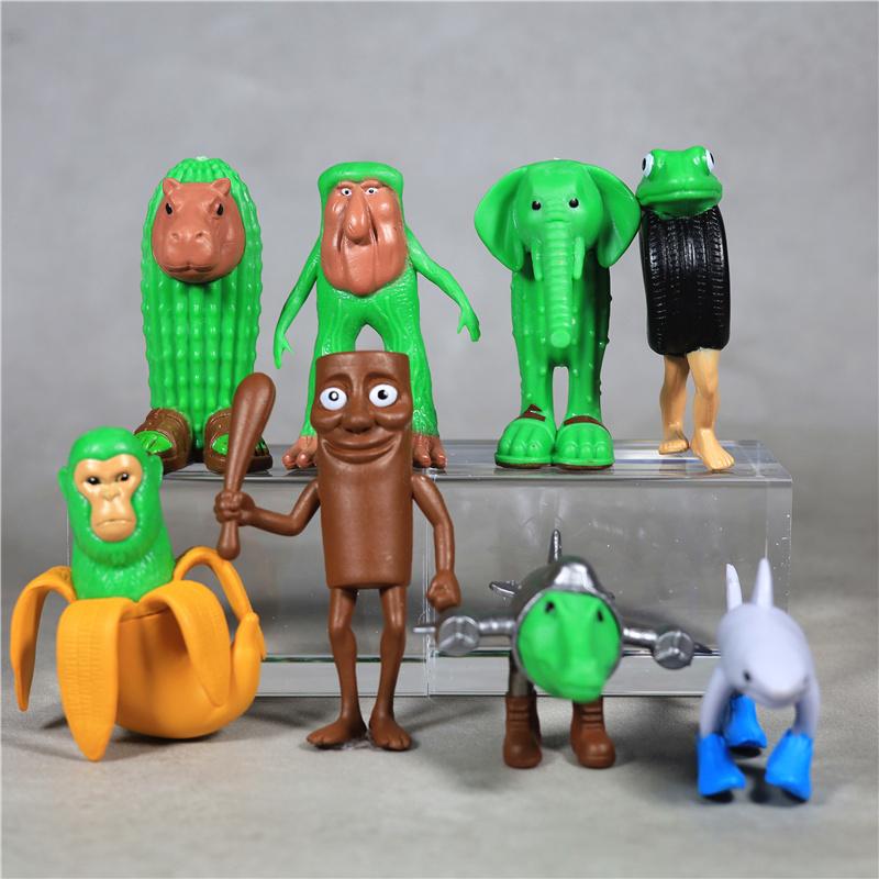 Large AI Mythic Wooden Stickman Fusion Monster Figure Full Set For Boys Collectors Home Display Table Decor Halloween Gift