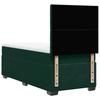 Box Spring Bed with Mattress Dark Green 100 x 200 cm Velvet