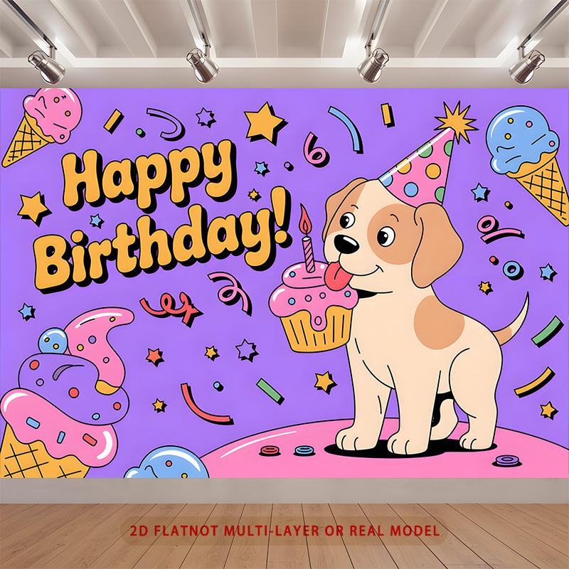 Party Backdrop Happy Birthday Birthday Photo Booth Background Front Door Decor