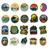 50 Outdoor Scenery Camping 1-Tutorial Notebook Water Cup Doodle Decorative Stickers