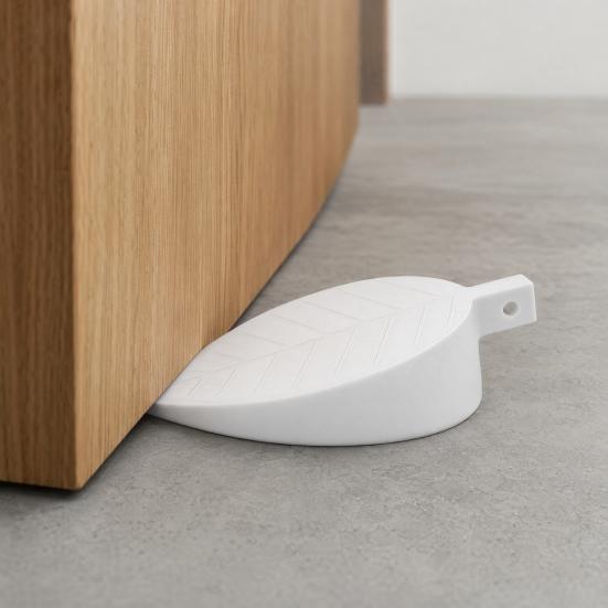 Door Seam Stopper, Leaf Shape Anti-Pinch Doorstop, Protective Door Wedge for Children, Strong Anti-Slip Grip Child Safety Doorstop