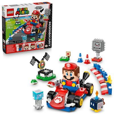 LEGO Super Mario Mario Kart™ – Игрушка LEGO® Mario™ и Стандартная Картинг-машинка, Подарок на День Рождения, Строительные Блоки, Мальчики, Девочки, Дети, Возраст 7, 8, 9, Начальная школа