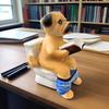 Pug Sitting On Toilet Figurine Reading Book Dog Resin Statue Puppy Animal Sculpture Home Office Desktop Decoration Ornament