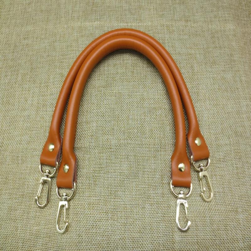 2 шт. Кожаный ремешок для женской сумки Однотонный Замена DIY Портабельный ремень Металлическая пряжка Аксессуары для сумки Ручки для ручной сумки 40 см