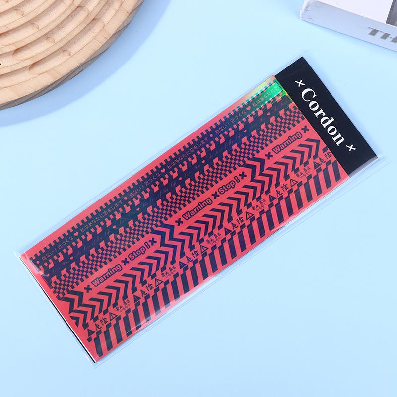 Лазерные Предупреждающие Наклейки Ins Наклейки Сделай Сам Украшение для Ежедневника Наклейка для Блокнота Дневника Скрапбукинга