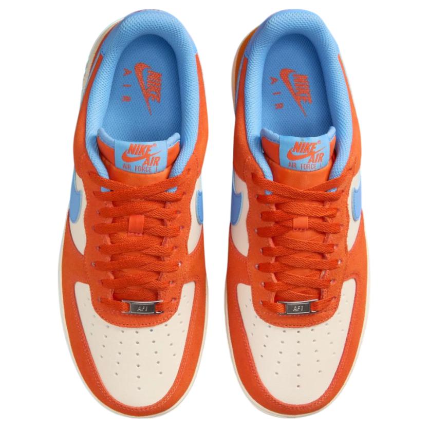 Nike Air Force 1 07 LV8 Safety Orange University Blue Мужские Кроссовки FQ8714-800