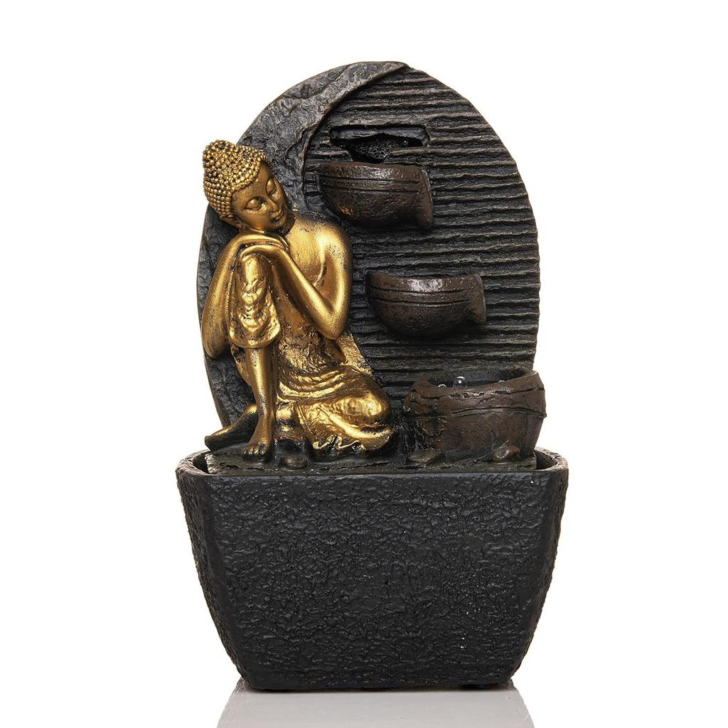 Water Fall Fountain with LED Lights Home Decor Decoration Gift Gifting Items