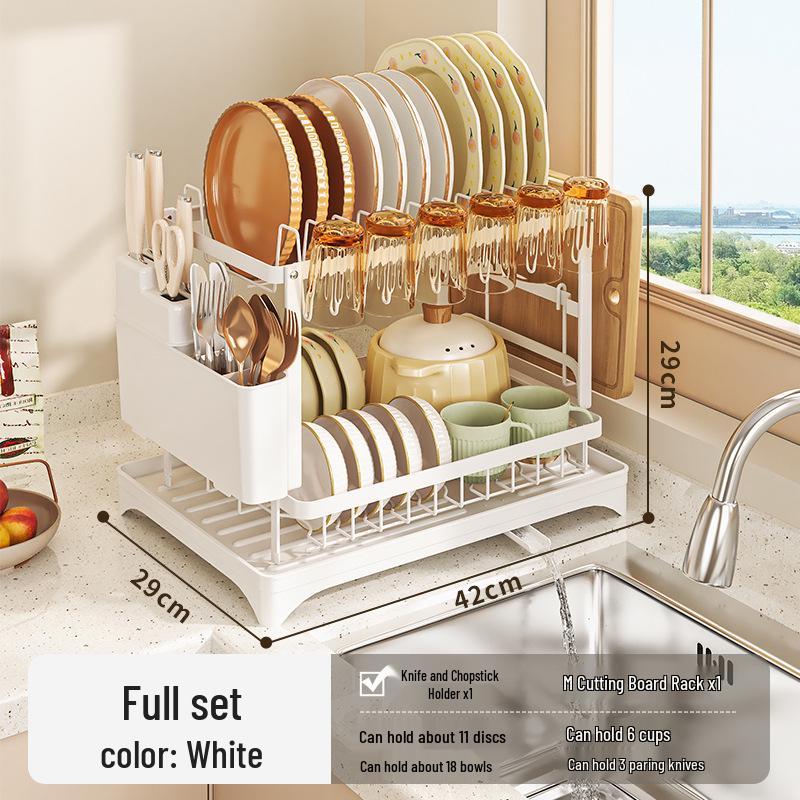 Multifunctional Kitchen Dish and Utensil Drying Rack