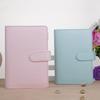 PU Leather Ring Binder Macaroon Color Binder Cover Notebook Cover Loose-Leaf Cover Notepad Cover