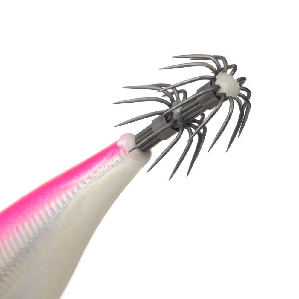 Copper Sinker Luminous Artificial Jigs Octopus Bait Wood Shrimp Lures Fishing Tackle Squid Hook