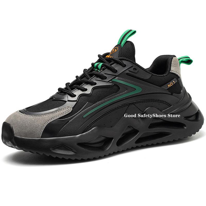 Защитные кроссовки, дышащая рабочая защитная обувь для мужчин и женщин, рабочие кроссовки с композитным носком, противоударные, защитные туфли, легкие