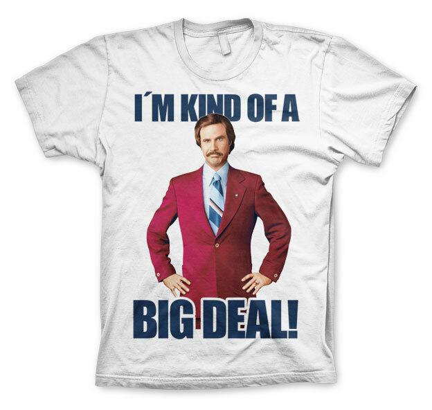 Officially Licensed Anchorman I'M Kind Of A Big Deal Men's T-Shirt S-XXL Size-
