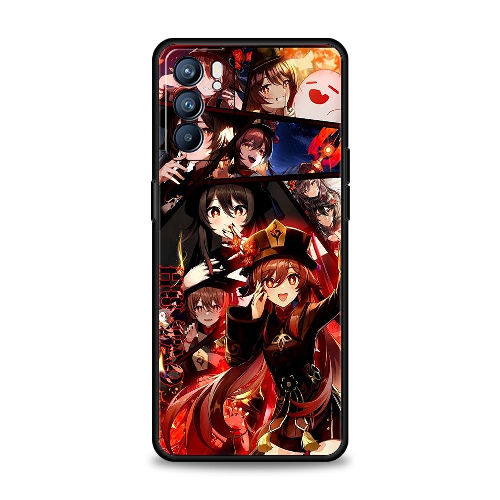 Case For Oppo Find X6 Pro X5 A54 A53 A52 A9 A15 A95 A17 A16 A76 A74 A57 A31 Reno8 Reno7 Reno6 Pro 5G Cover Genshin Impact Ayato