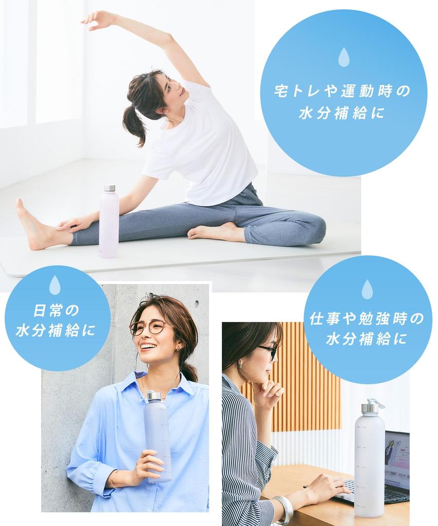 Бутылка для воды с маркером Time 1 Grey [TRIP.INN], литр, легкая, стильная,