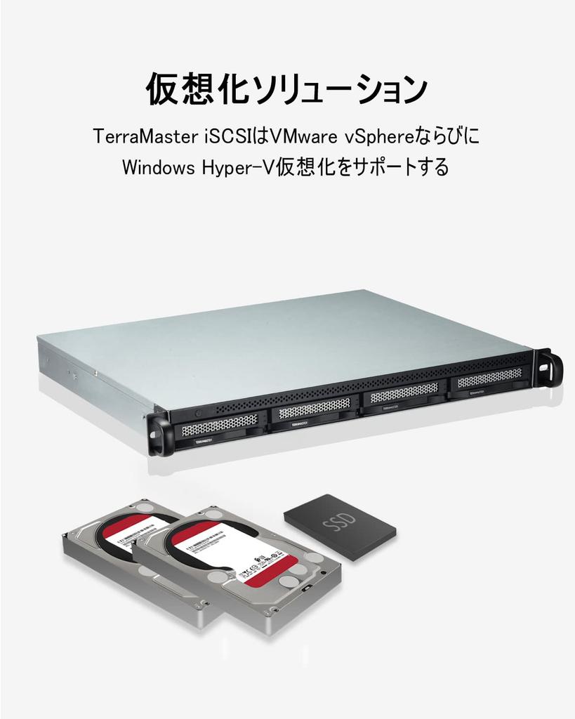 TerraMaster 1U Rackmount NAS Идеален для малого и среднего бизнеса Оснащен процессором N5095 2x порта 4 ГБ DDR4 не U4-423 2,5 Гбит/с четырехъядерный